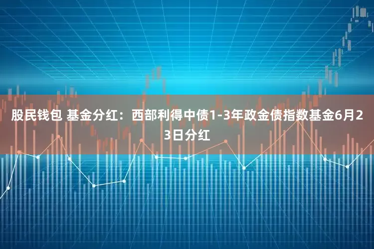 股民钱包 基金分红：西部利得中债1-3年政金债指数基金6月23日分红